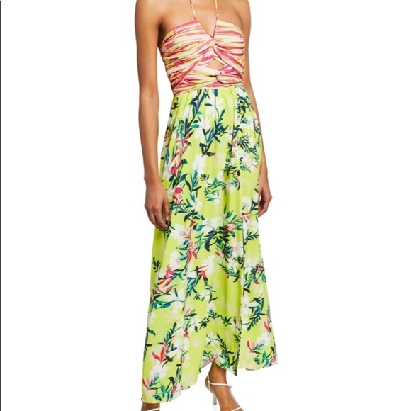 🔥SALE🔥 One33 Social Two Print twist top maxi dress NWT - Picture 3 of 16